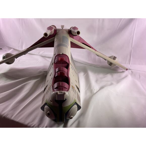 Hasbro Star Wars Clone Wars CW TRU Republic Gunship Crumb Bomber 2009 White - Picture 1 of 16